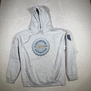 Lasso Lawn‎ Tennis and Croquet Club 1999 Gray Gildan Hoodie Sweatshirt Medium
